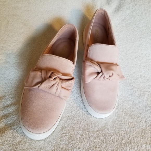 blush pink slip on shoes